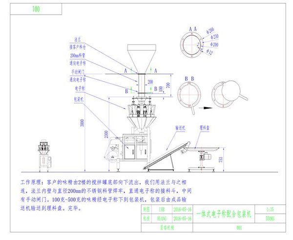 味精称重式自动包装机设计方案(图1)