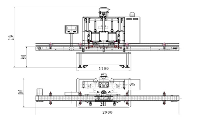 大装量伺服驱动膏液活塞式灌装机(图1)