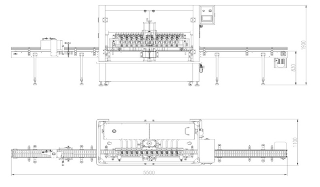 全自动二十头变频膏液活塞式灌装机(图2)