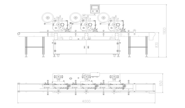 全自动三面平面贴标机(图2)