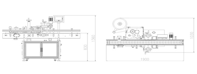 全自动立式侧面平面贴标机(图1)