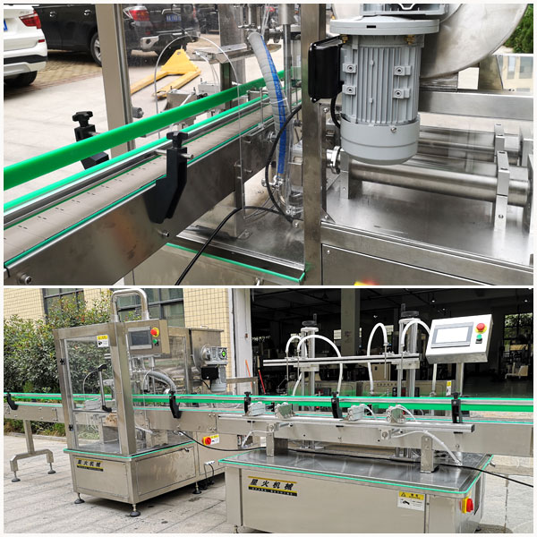 辣椒醬灌裝定量加油機-瓶裝辣椒醬灌裝加油加汁生產線(圖2)